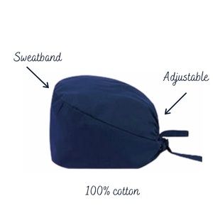 One Solid Navy blue- NEW scrub cap/hat